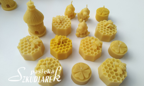 Różne rodzaje wykonanych świec